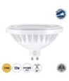 GLOBOSTAR® SPOTAR 60125 Σποτ GU10 AR111 LED 12W 1128lm 36° AC 220-240V IP20 Θερμό Λευκό 2700K - Μ11 x Π11 x Υ6.6cm - 3 Χρόνια Εγγύηση